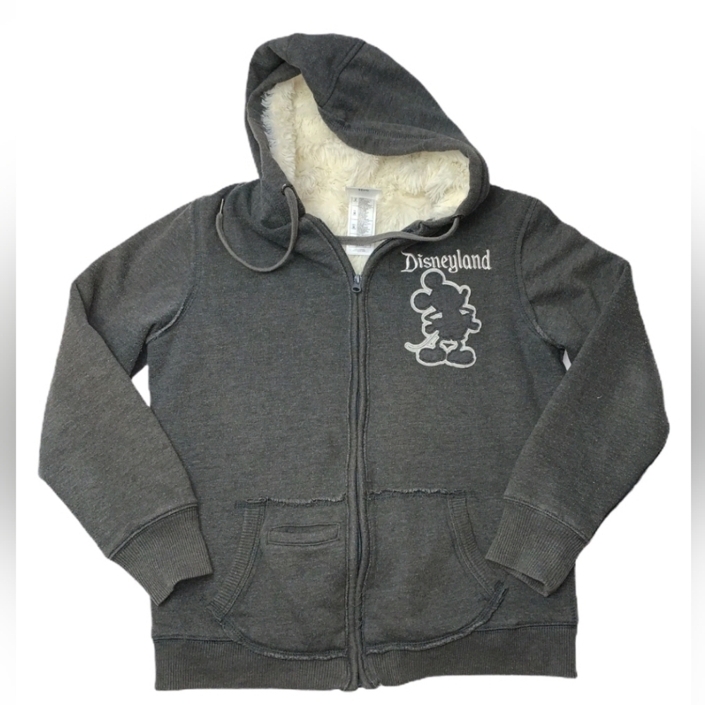 Disneyland 55th Anniversary Zip-Up Hoodie Sweatshirt Fur Lined Women’s XL